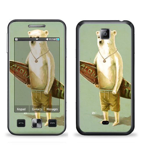 Наклейка на Телефон Samsung C6712 Star 2 Duos Алоха,  купить в Москве – интернет-магазин Allskins, серфинг, медведь, лето, 300 Лучших работ