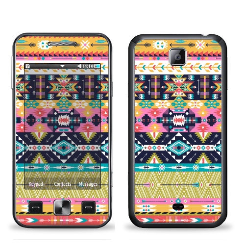 Наклейка на Телефон Samsung C6712 Star 2 Duos Декоративный орнамент в американском стили,  купить в Москве – интернет-магазин Allskins, паттерн, Мексика, текстура, навахо, модный, Перуанская, мода, текстиль