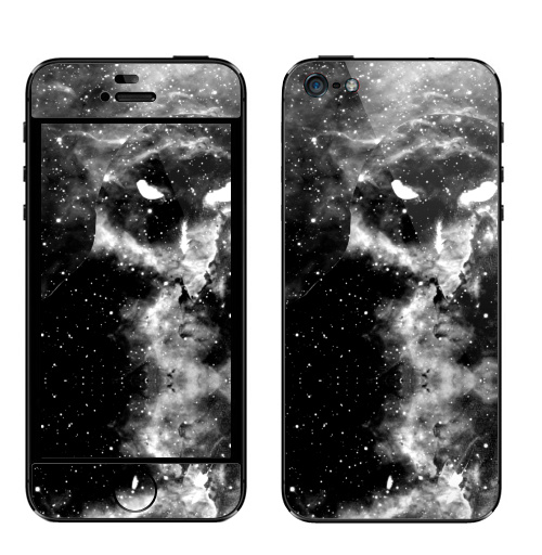 Наклейка на Телефон Apple iPhone 5 Космическая совуля,  купить в Москве – интернет-магазин Allskins, смерть, хищник, ночная, ночной, ночь, космос, птицы, сова