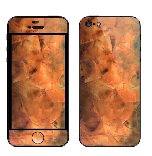 Наклейка на Телефон Apple iPhone 5 Огонь во льду,  купить в Москве – интернет-магазин Allskins, огонь, лёд, Пламяилед, стекло