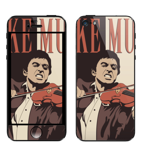 Наклейка на Телефон Apple iPhone 5 Мейк Мьюзик,  купить в Москве – интернет-магазин Allskins, кино, музыка