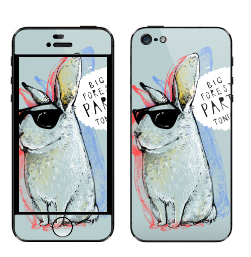 Наклейка на Телефон Apple iPhone 5 Кроль,  купить в Москве – интернет-магазин Allskins, милые животные, надписи на английском, прикольные_надписи, заяц, животные, надписи, позитив, персонажи, 8 марта, девичник, 300 Лучших работ