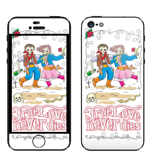 Наклейка на Телефон Apple iPhone 5 Love,  купить в Москве – интернет-магазин Allskins, продажи_надписи, 300 Лучших работ, надписи на английском, парные, для_влюбленных, апокалипсис, череп, Мексика, надписи, любовь