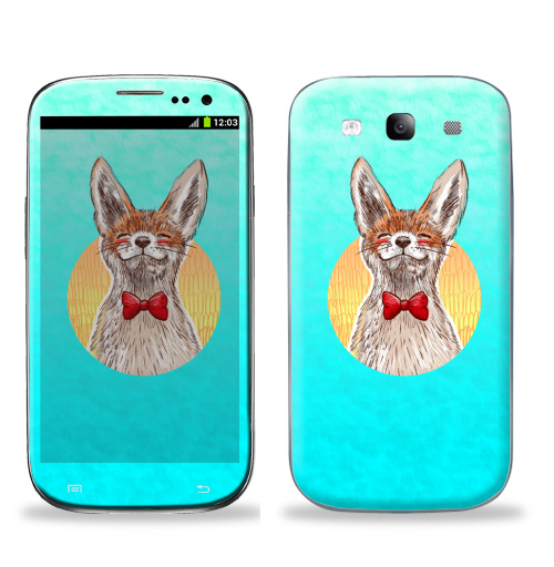 Наклейка на Телефон Samsung Galaxy S3 (i9300) Хитрый и довольный,  купить в Москве – интернет-магазин Allskins, крутые животные, лиса, лето, животные, мило, улыбка, милые животные