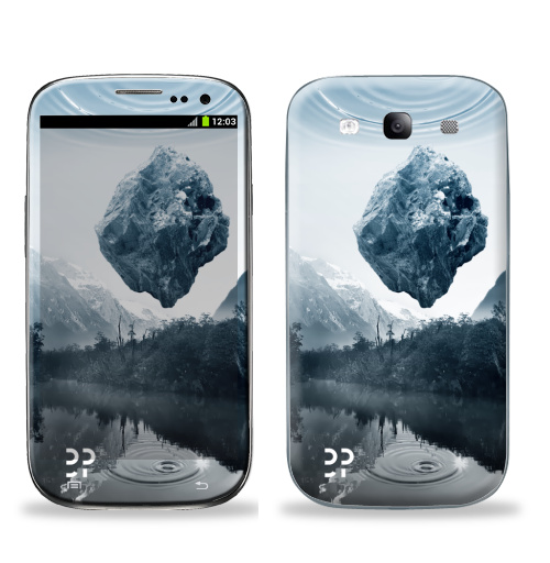 Наклейка на Телефон Samsung Galaxy S3 (i9300) Будущее,  купить в Москве – интернет-магазин Allskins, лес, земля, река, будущее, футуризм, эвентумпремо, камни, горы