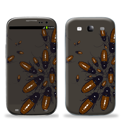 Наклейка на Телефон Samsung Galaxy S3 (i9300) Обед нагишом,  купить в Москве – интернет-магазин Allskins, текстура, паттерн, насекомые, монстры, таракан, 300 Лучших работ