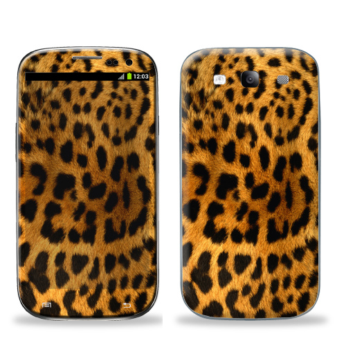 Наклейка на Телефон Samsung Galaxy S3 (i9300) Леопардовое манто,  купить в Москве – интернет-магазин Allskins, леопард, текстура, паттерн, 300 Лучших работ