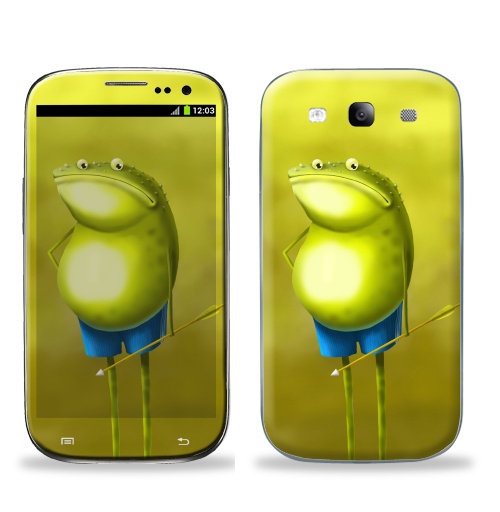 Наклейка на Телефон Samsung Galaxy S3 (i9300) Невезение Ивана-Царевича,  купить в Москве – интернет-магазин Allskins, милые животные, детские, стрела, лягушка