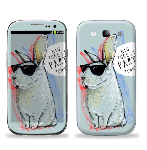 Наклейка на Телефон Samsung Galaxy S3 (i9300) Кроль,  купить в Москве – интернет-магазин Allskins, милые животные, надписи на английском, прикольные_надписи, заяц, животные, надписи, позитив, персонажи, 8 марта, девичник, 300 Лучших работ