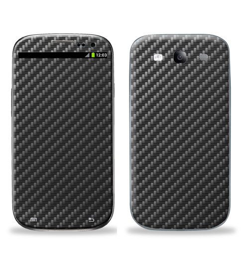 Наклейка на Телефон Samsung Galaxy S3 (i9300) Carbon Fiber Texture,  купить в Москве – интернет-магазин Allskins, крабон, текстура, 300 Лучших работ