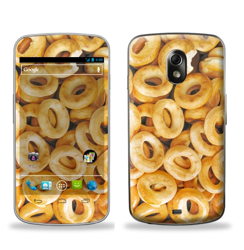 Наклейка на Телефон Samsung Galaxy Nexus (i9250) Бараночки,  купить в Москве – интернет-магазин Allskins, паттерн, текстура