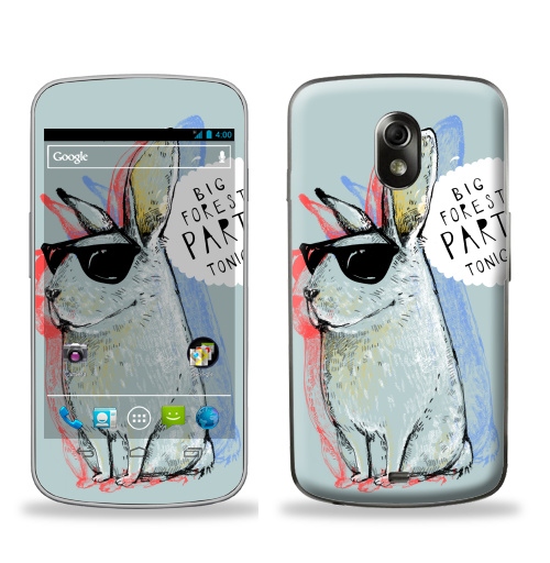 Наклейка на Телефон Samsung Galaxy Nexus (i9250) Кроль,  купить в Москве – интернет-магазин Allskins, милые животные, надписи на английском, прикольные_надписи, заяц, животные, надписи, позитив, персонажи, 8 марта, девичник, 300 Лучших работ