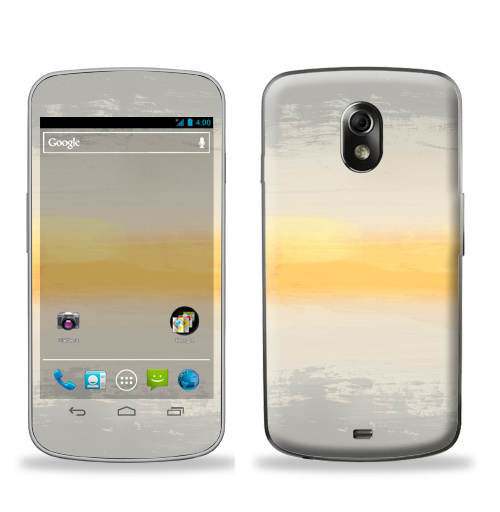 Наклейка на Телефон Samsung Galaxy Nexus (i9250) Лучик света,  купить в Москве – интернет-магазин Allskins, серый, желтый, узор, текстура, паттерн