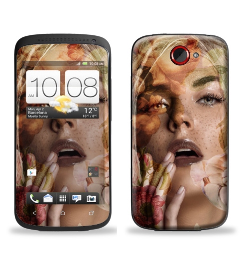 Наклейка на Телефон HTC HTC One S Осенняя девушка,  купить в Москве – интернет-магазин Allskins, осень, девушка, фотография
