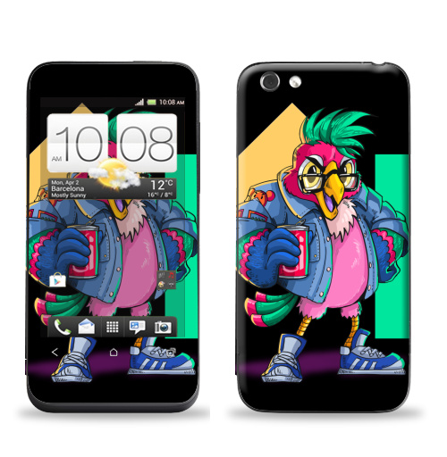 Наклейка на Телефон HTC HTC One V Попугай Кешью,  купить в Москве – интернет-магазин Allskins, милые животные, персонажи, птицы, кеды, хулиган, мультфильмы