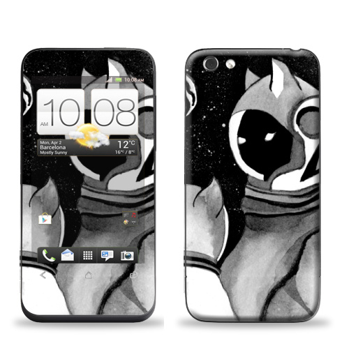 Наклейка на Телефон HTC HTC One V Коты в космосе,  купить в Москве – интернет-магазин Allskins, котята, кошка, космос, галактика, звезда