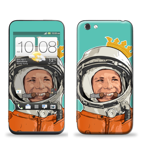 Наклейка на Телефон HTC HTC One V Гагарин,  купить в Москве – интернет-магазин Allskins, космос, космонавтика