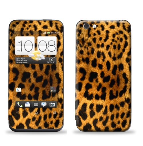 Наклейка на Телефон HTC HTC One V Леопардовое манто,  купить в Москве – интернет-магазин Allskins, леопард, текстура, паттерн, 300 Лучших работ