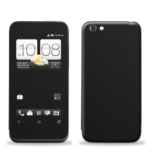 Наклейка на Телефон HTC HTC One V Наклейка под карбон,  купить в Москве – интернет-магазин Allskins, полностьючерный, текстура, паттерн