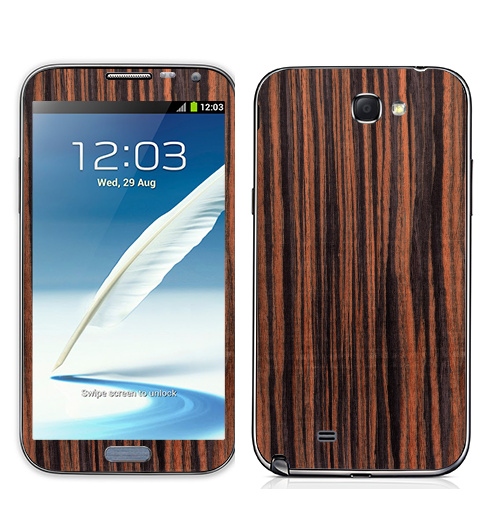 Наклейка на Телефон Samsung Galaxy Note 2 Woody skin - пленка под дерево,  купить в Москве – интернет-магазин Allskins, лес, паттерн, текстура