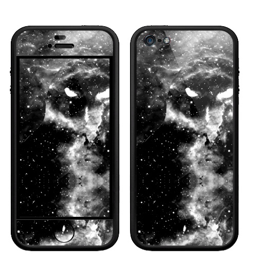 Наклейка на Телефон Apple Бампер на iPhone 5, 5S Космическая совуля,  купить в Москве – интернет-магазин Allskins, смерть, хищник, ночная, ночной, ночь, космос, птицы, сова