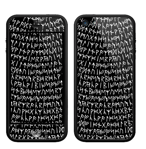 Наклейка на Телефон Apple Бампер на iPhone 5, 5S Рунические круги,  купить в Москве – интернет-магазин Allskins, этно, Викинг, скандинавский, Кельты, кельтский, символы, знаки, магия, черно-белое