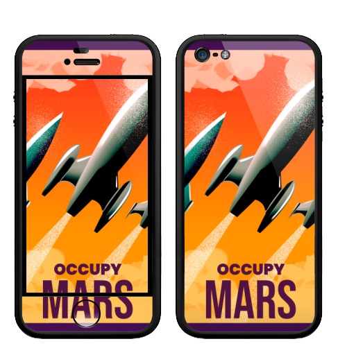 Наклейка на Телефон Apple Бампер на iPhone 5, 5S Оккупируй марс,  купить в Москве – интернет-магазин Allskins, мотивация, Марс, космос, земля, путешествия, захват