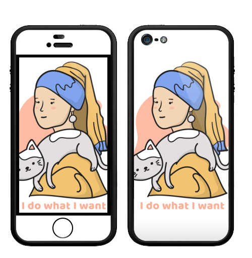 Наклейка на Телефон Apple Бампер на iPhone 5, 5S Я делаю что хочу,  купить в Москве – интернет-магазин Allskins, мотивация, девушка, котята, портреты, красота, любовь