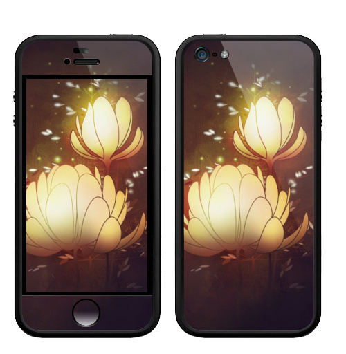 Наклейка на Телефон Apple Бампер на iPhone 5, 5S Яркие вечерние,  купить в Москве – интернет-магазин Allskins, цветы, рисунки, светлый, природа, искусство, плакат, графика, лепески, ночь, вечеринка, яркий, лес, цифровая, живопись, бутон, концепт