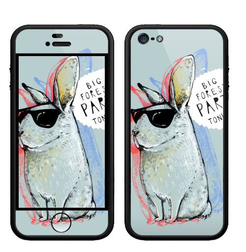 Наклейка на Телефон Apple Бампер на iPhone 5, 5S Кроль,  купить в Москве – интернет-магазин Allskins, милые животные, надписи на английском, прикольные_надписи, заяц, животные, надписи, позитив, персонажи, 8 марта, девичник, 300 Лучших работ