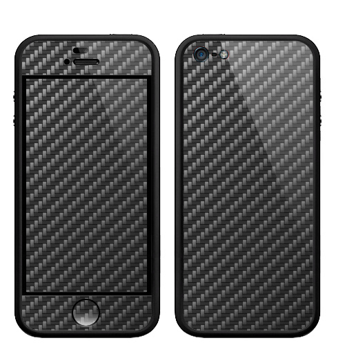 Наклейка на Телефон Apple Бампер на iPhone 5, 5S Carbon Fiber Texture,  купить в Москве – интернет-магазин Allskins, крабон, текстура, 300 Лучших работ
