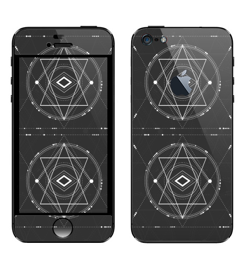 Наклейка на Телефон Apple iPhone 5 с яблоком Третий глаз Будды,  купить в Москве – интернет-магазин Allskins, сакральное, геометрия, космос, геометрический
