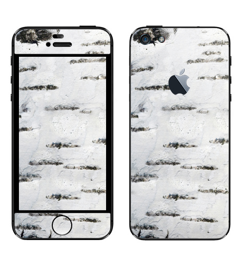 Наклейка на Телефон Apple iPhone 5 с яблоком Своё ,  купить в Москве – интернет-магазин Allskins, Россия, лес, паттерн, природа, текстура