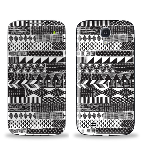 Наклейка на Телефон Samsung Galaxy S4 (i9500) Полосатая графика,  купить в Москве – интернет-магазин Allskins, абстракция, графика, узор, паттерн, черный, лес, полосатый