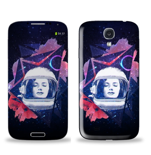 Наклейка на Телефон Samsung Galaxy S4 (i9500) Когда ты просто космос,  купить в Москве – интернет-магазин Allskins, космос, девушка, звезда, музыка