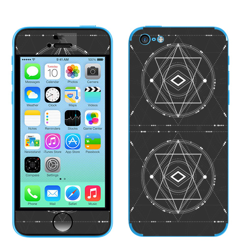Наклейка на Телефон Apple iPhone 5C Третий глаз Будды,  купить в Москве – интернет-магазин Allskins, сакральное, геометрия, космос, геометрический