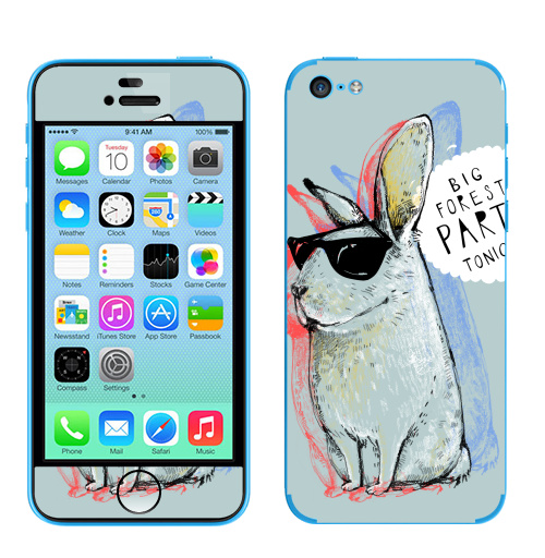 Наклейка на Телефон Apple iPhone 5C Кроль,  купить в Москве – интернет-магазин Allskins, милые животные, надписи на английском, прикольные_надписи, заяц, животные, надписи, позитив, персонажи, 8 марта, девичник, 300 Лучших работ