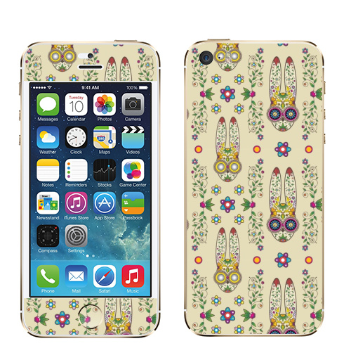 Наклейка на Телефон Apple iPhone 5S, 5SE День, когда вставило.,  купить в Москве – интернет-магазин Allskins, милые животные, кролики, лето, животные, latino, Мексика, лелик, заяц