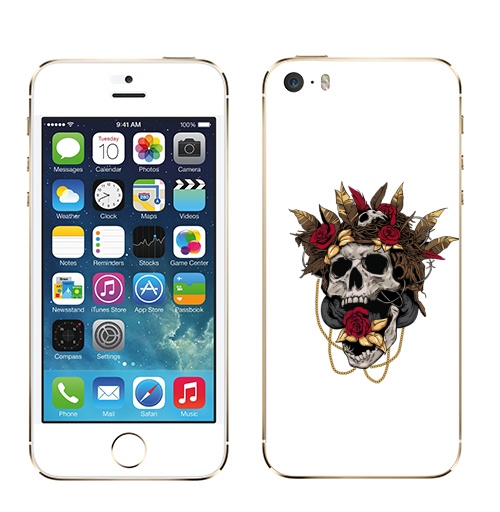 Наклейка на Телефон Apple iPhone 5S, 5SE Гнездо кукушки,  купить в Москве – интернет-магазин Allskins, череп