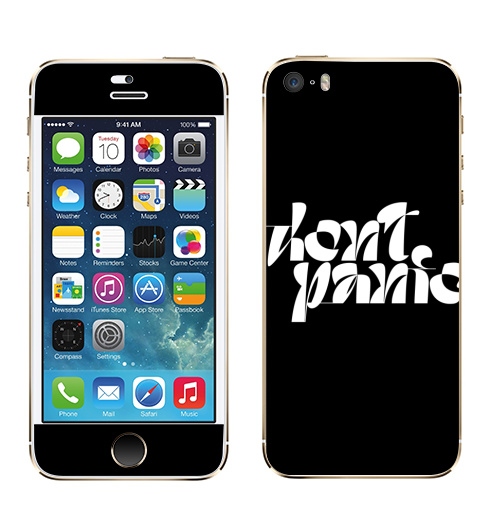 Наклейка на Телефон Apple iPhone 5S, 5SE Все будет хорошо,  купить в Москве – интернет-магазин Allskins, все будет хорошо, без паники, я не боюсь, хэллоуин, маски, коронавирус, любовь, стритарт