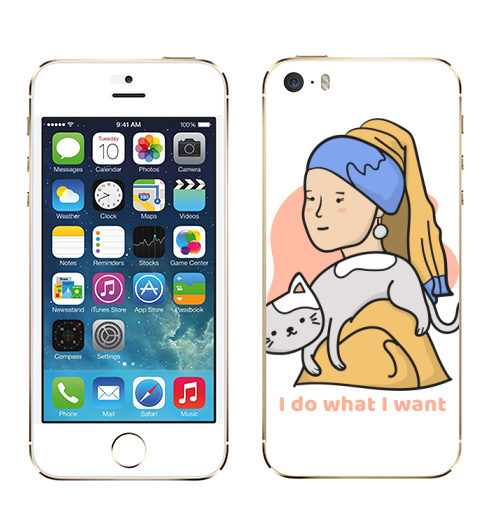 Наклейка на Телефон Apple iPhone 5S, 5SE Я делаю что хочу,  купить в Москве – интернет-магазин Allskins, мотивация, девушка, котята, портреты, красота, любовь