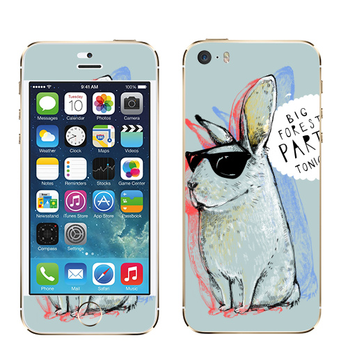 Наклейка на Телефон Apple iPhone 5S, 5SE Кроль,  купить в Москве – интернет-магазин Allskins, милые животные, надписи на английском, прикольные_надписи, заяц, животные, надписи, позитив, персонажи, 8 марта, девичник, 300 Лучших работ