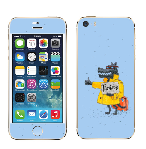 Наклейка на Телефон Apple iPhone 5S, 5SE Товарищ,  купить в Москве – интернет-магазин Allskins, милые животные, путешествия, прикол, животные, Тамбов, волк