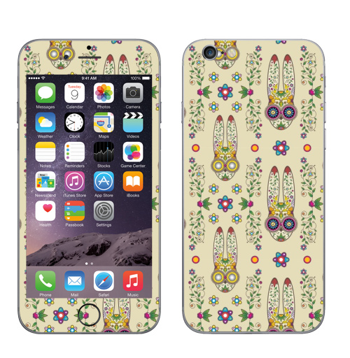 Наклейка на Телефон Apple iPhone 6, 6s День, когда вставило.,  купить в Москве – интернет-магазин Allskins, милые животные, кролики, лето, животные, latino, Мексика, лелик, заяц