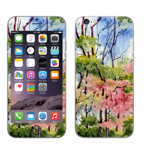 Наклейка на Телефон Apple iPhone 6, 6s Аромат весны,  купить в Москве – интернет-магазин Allskins, весна, любовь, нежно, радость, воздушныйзмей, цветы