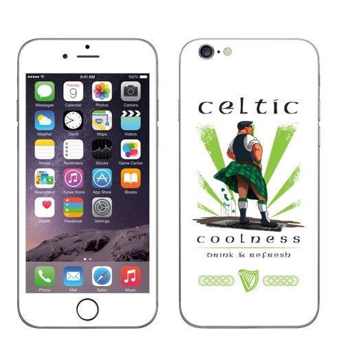 Наклейка на Телефон Apple iPhone 6, 6s Кельтская свежесть,  купить в Москве – интернет-магазин Allskins, кельт, кельтский, Кельты, прикол, Ирландия, свежесть