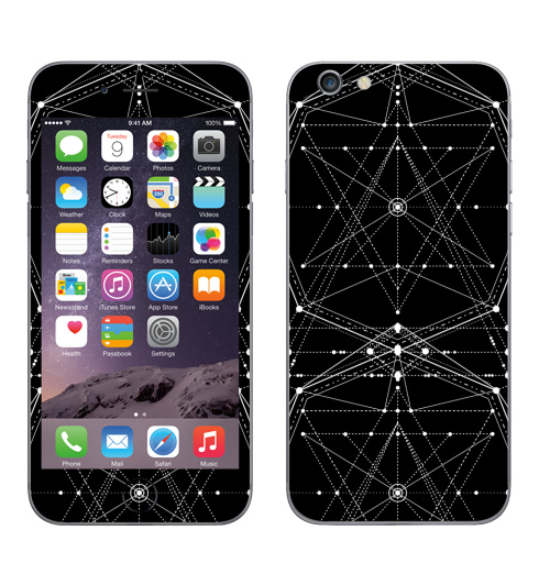 Наклейка на Телефон Apple iPhone 6, 6s Священная геометрия форм,  купить в Москве – интернет-магазин Allskins, духовность, секрет, дух, геометрия, сакральное