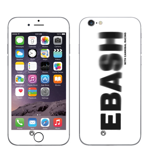 Наклейка на Телефон Apple iPhone 6, 6s Ебаш,  купить в Москве – интернет-магазин Allskins, мат, надписи, ебаш, черно-белое, крутые надписи на английском