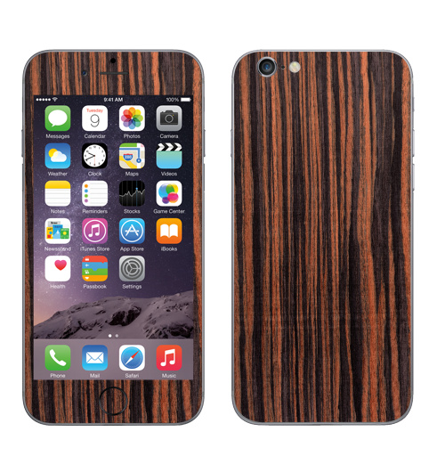 Наклейка на Телефон Apple iPhone 6, 6s Woody skin - пленка под дерево,  купить в Москве – интернет-магазин Allskins, лес, паттерн, текстура