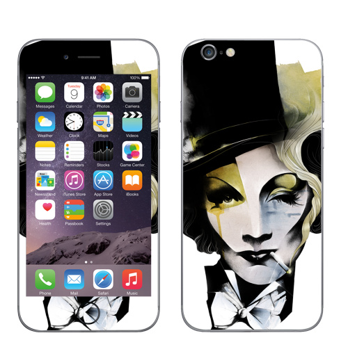 Наклейка на Телефон Apple iPhone 6, 6s Dietrich,  купить в Москве – интернет-магазин Allskins, лицо, девушка, кино, 300 Лучших работ